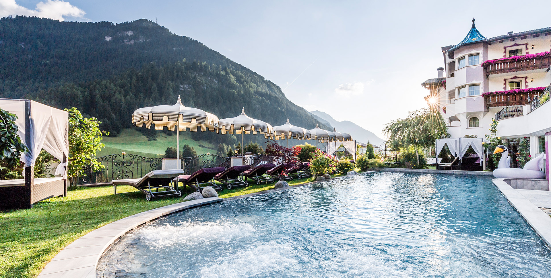 Alpin Garden Luxury Maison Urlaub ohne Kinder Wellnesshotel Südtirol
